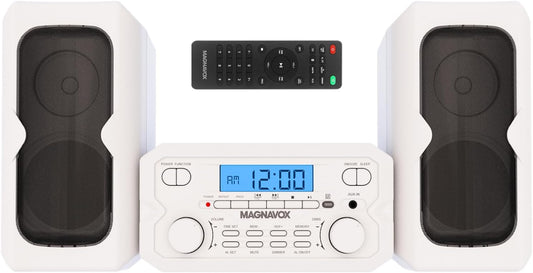 Magnavox MM435M-WH CD Shelf System Bluetooth Radio