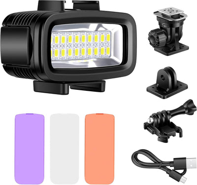 Neewer 10087398 Underwater LED Video Light GoPro DSLR