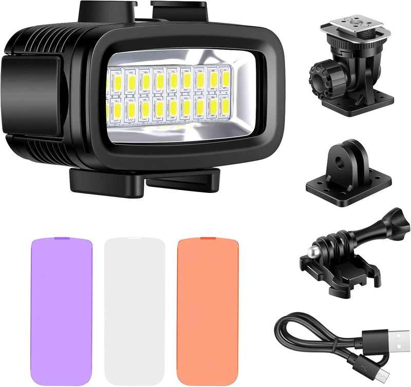 Neewer 10087398 Underwater LED Video Light GoPro DSLR — main product image