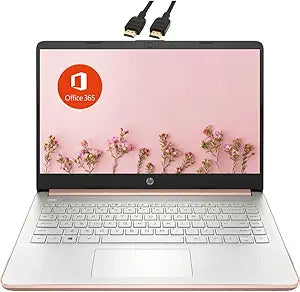 HP 14-dq0000 Celeron Laptop 8GB 128GB SSD Rose Gold