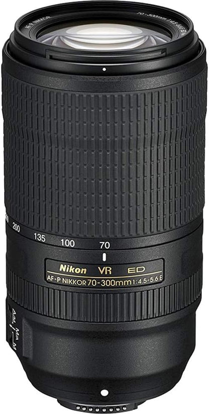 Nikon E44NK70300EDVR AF-P 70-300mm Lens DSLR Bundle