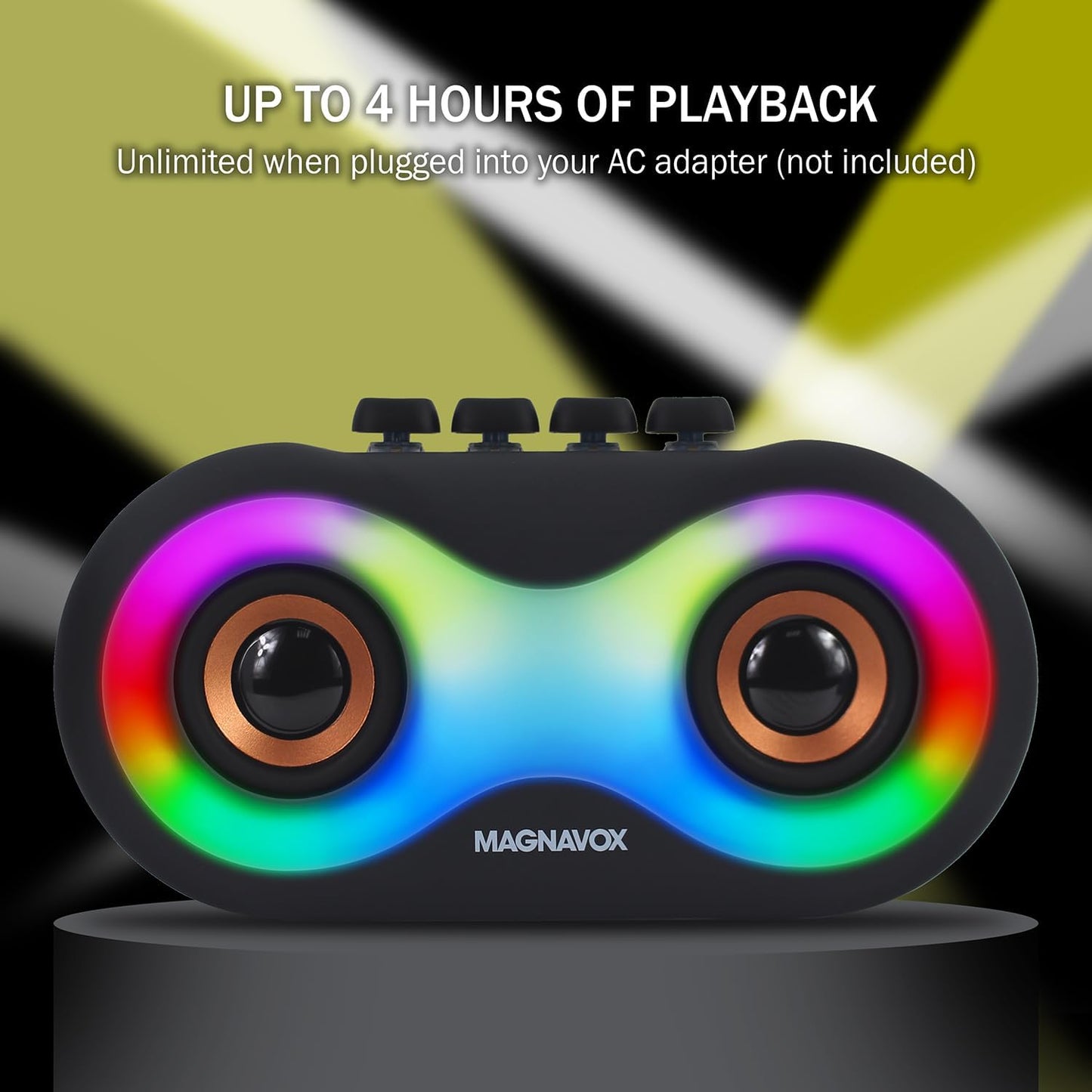 Magnavox MMA3998 Portable RGB Bluetooth Speaker