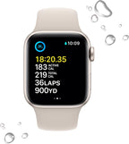 Apple MNT33LL/A Watch SE (2nd Gen) - GPS 40mm, Starlight Aluminum