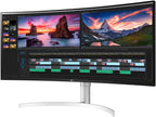 LG CRTE9LG38WN95CW 38-Inch UltraWide QHD+ Curved Monitor Renewed