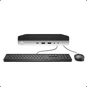 HP EliteDesk 800 G4 Mini i5 8GB 256GB SSD Win10 Pro Renewed