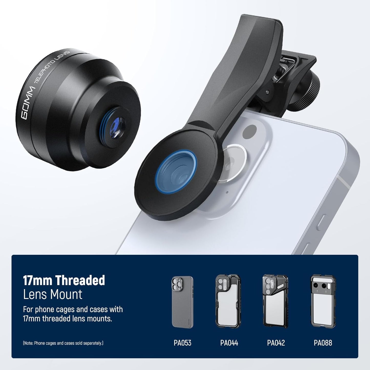 Neewer 10104552 2X Telephoto Lens Phone Clip