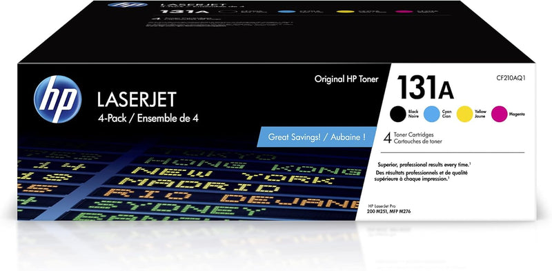 HP 131A Toner Cartridge 4-Pack (Black, Cyan, Magenta, Yellow) — main product image