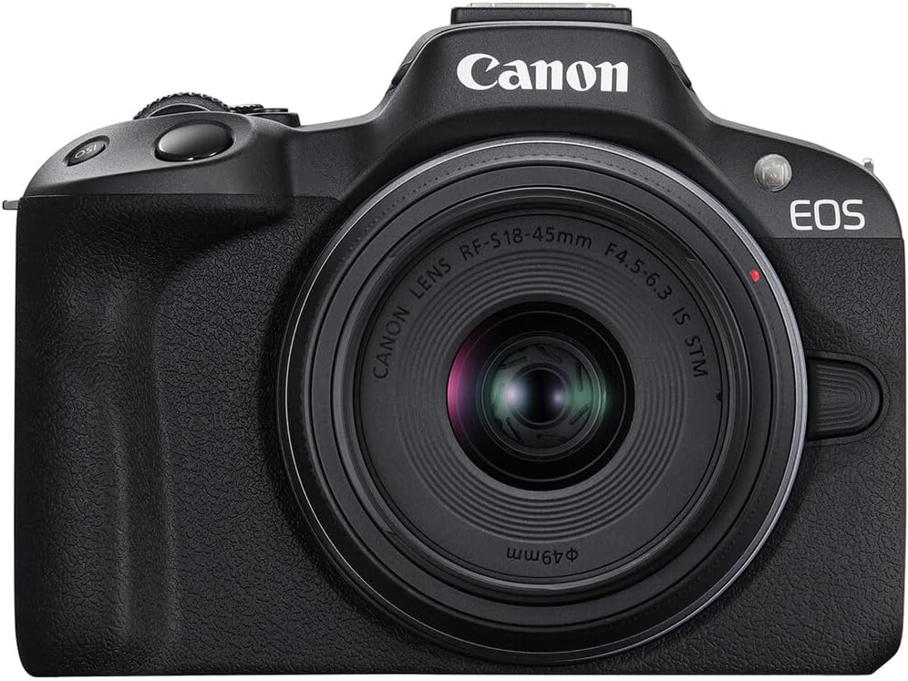 Canon R50 Mirrorless Camera RF-S18-45mm Lens Renewed