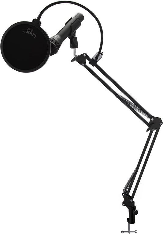 Samson Q2U - USB Microphone Bundle - Boom Arm, Pop Filter