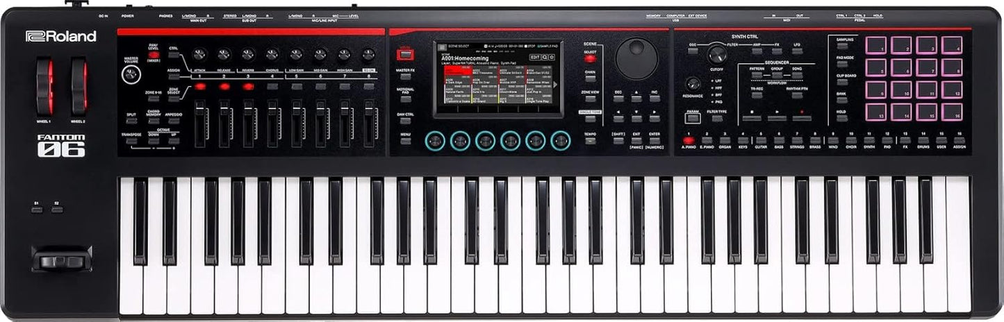 Roland AUS-FANTOM-06-COMBO-DLX Fantom-06 Keyboard Bundle