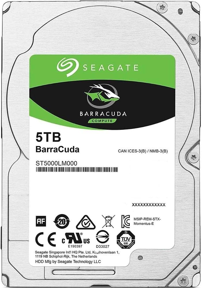 Seagate ST5000LM000 5TB BarraCuda 2.5