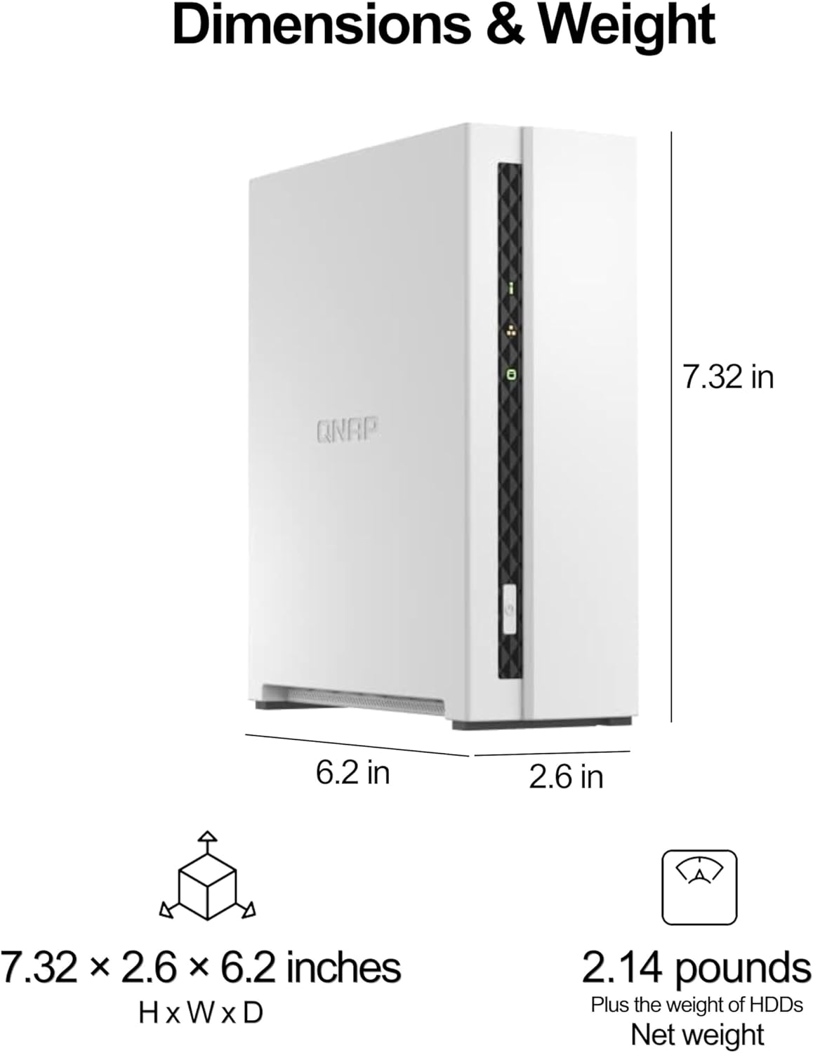 QNAP TS-133-14WD-US 4TB WD Red Plus 1-Bay NAS