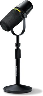 Shure MV7+-K-BNDL Podcast Microphone Bundle - USB/XLR, Stand, Black