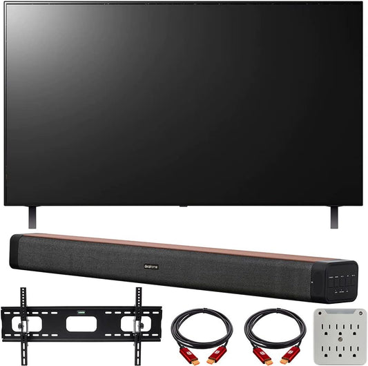LG E22LGOLED77A1PUA 77" 4K OLED TV Bundle - Soundbar & Mount
