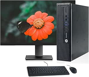 HP EliteDesk 800 G1 USFF i5 Desktop with 19