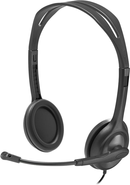 Logitech 981-000999 H111 Stereo Headset 3.5mm Jack