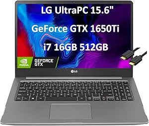 LG 15 Ultra PC i7 GTX 1650Ti Gaming Laptop Renewed