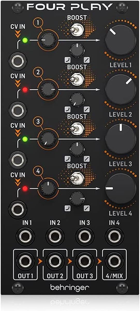 Behringer FOUR PLAY Quad VCA Mixer Eurorack Module — main product image