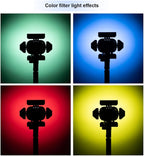 Godox T3798 AD200 Barn Door with Honeycomb & Filters