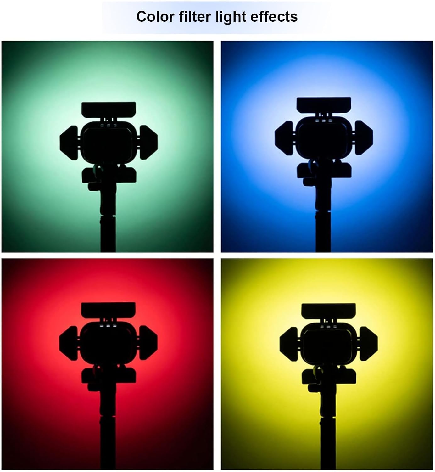 Godox T3798 AD200 Barn Door with Honeycomb & Filters