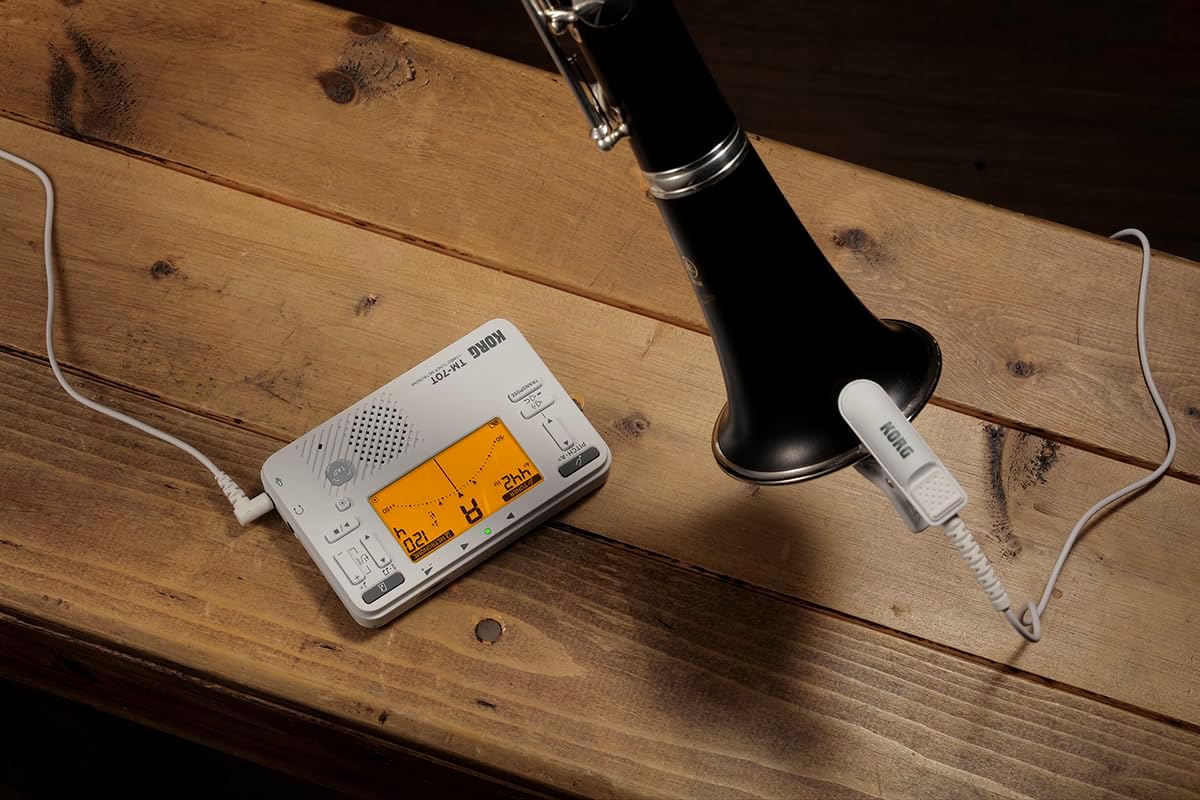 Korg TM70TWH Tuner - Metronome Combo, White