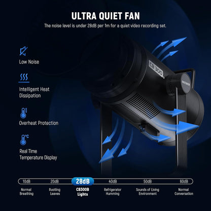 Neewer CB300B 320W Bi-Color LED Video Light Remote Control