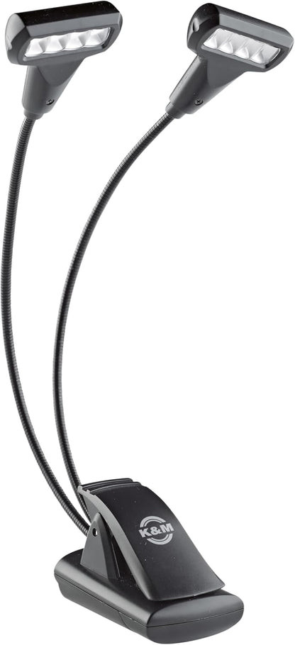 K&M 12273 Double LED Music Stand Light FlexLight