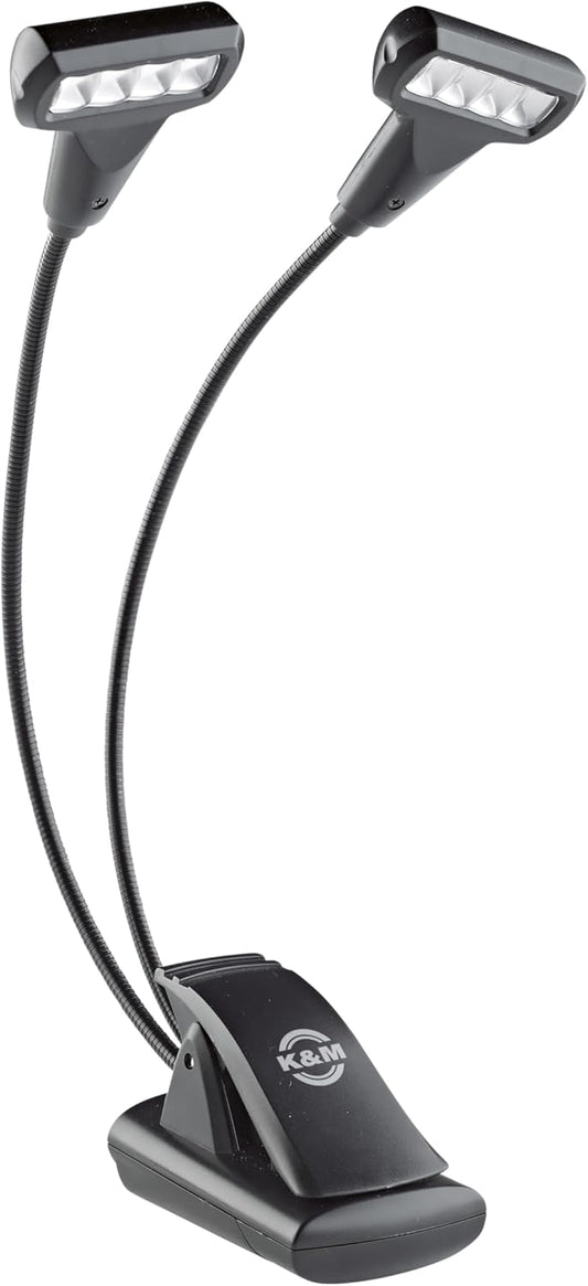 K&M 12273 Double LED Music Stand Light FlexLight