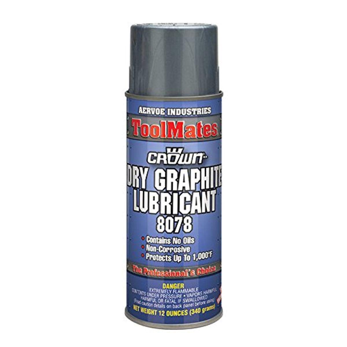 Crown 8078 Dry Graphite Lube Aerosol 12 oz