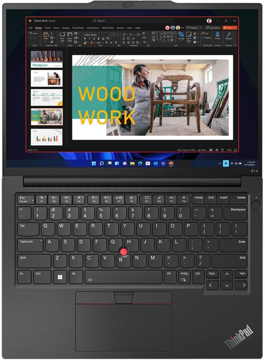 Lenovo ThinkPad E14 Gen 5 Notebook, Ryzen 5, 8GB, 256GB SSD, Black