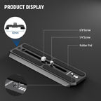 Neewer 10103683 501PL Tripod Quick Release Plate, 6.3