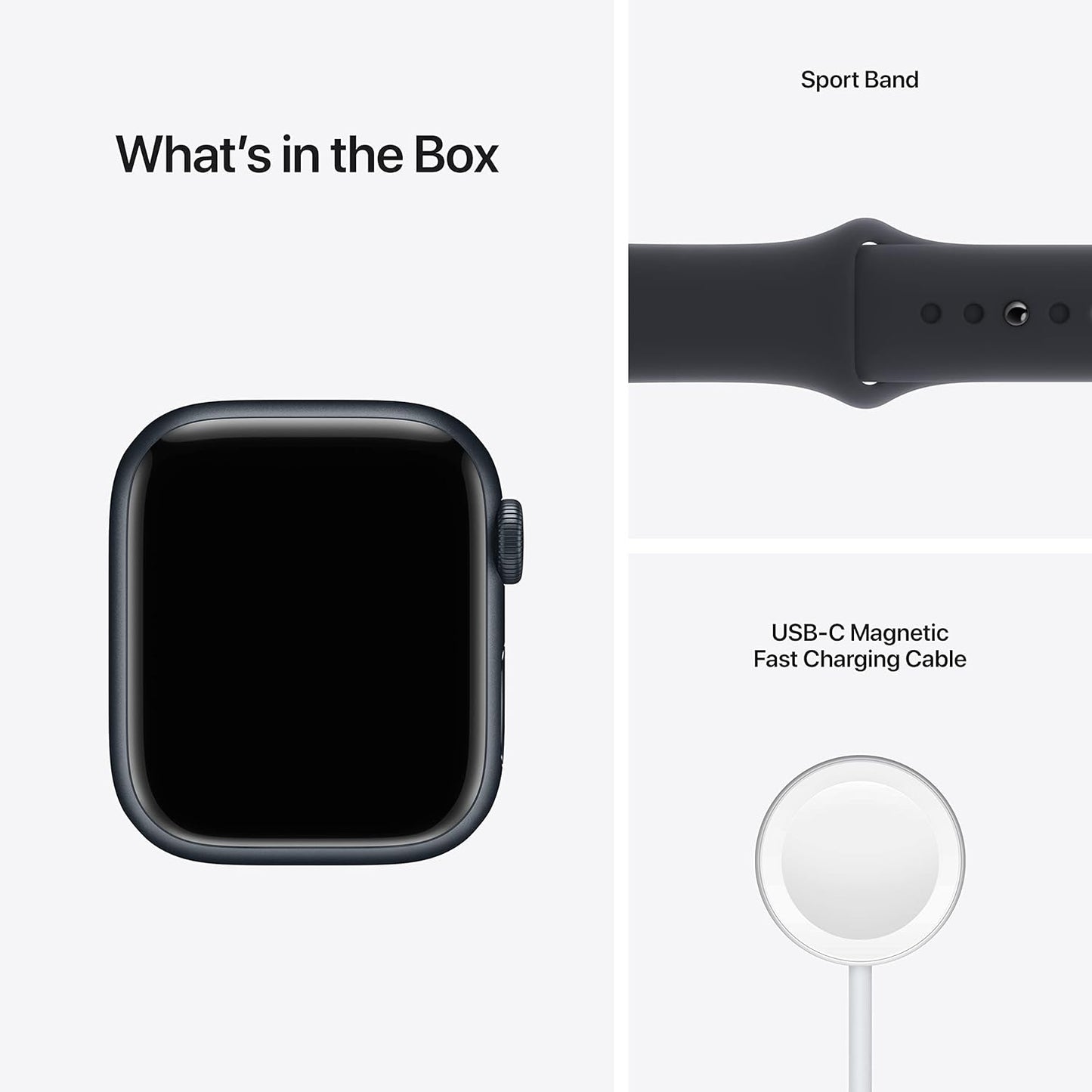 Apple Watch Series 7 - 41mm GPS - Midnight Aluminum - Renewed