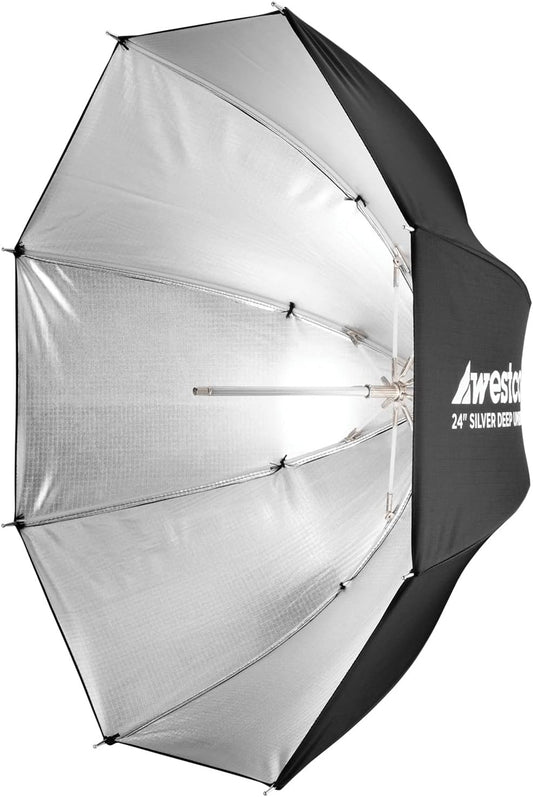 Westcott 5627 Silver Bounce Deep Photography Umbrella 24"