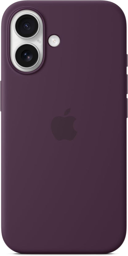 Apple iPhone 16 Silicone Case with MagSafe - Plum
