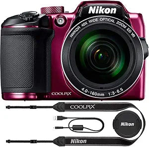 Nikon COOLPIX B500 Plum 16MP 40x Zoom Camera (Renewed)