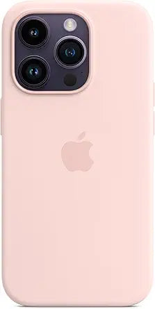 Apple iPhone 14 Pro Silicone MagSafe Case Chalk Pink