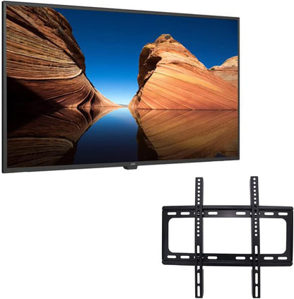 JVC 43 inch FHD 1080p LED TV + Wall Mount (Renewed)