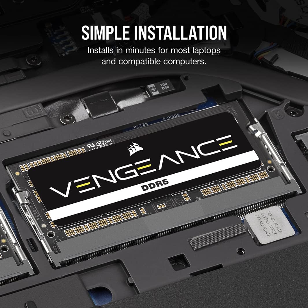 Corsair VENGEANCE SODIMM DDR5 16GB 5200MHz Laptop Memory