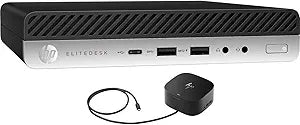 HP Elitedesk 800 G4 Mini Desktop i5-8600 with G2 Dock — main product image