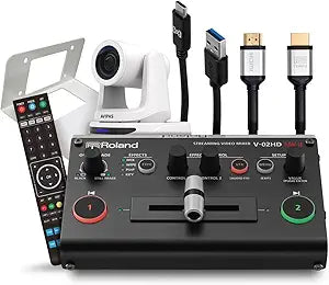 Roland PTZ-1W-V02 Single Camera Streaming Bundle