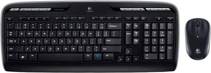 Logitech MK320 Wireless Keyboard and Mouse Combo - Black