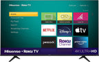 Hisense 43R6G 43-Inch 4K Roku Smart TV (Renewed)
