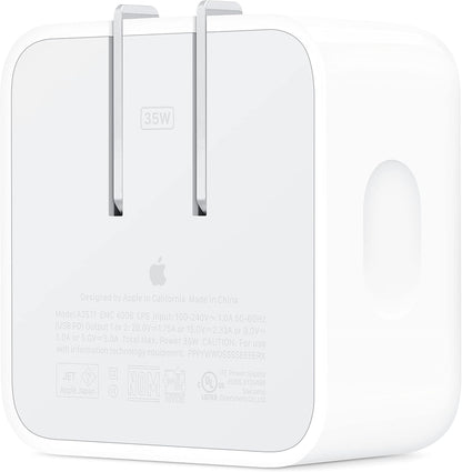 Apple MNWM3AM/A 35W Dual USB-C Compact Power Adapter