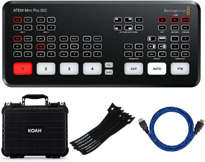 Blackmagic Design ATEM Mini Pro ISO - Live Streaming Switcher Bundle