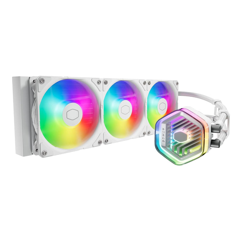 Cooler Master MLX-D36M-A25PZ-RW 360 Atmos White AIO Liquid CPU Cooler — main product image