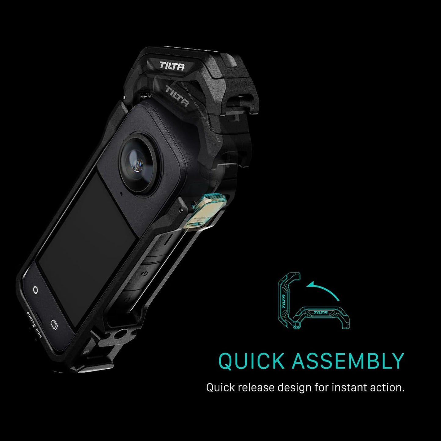 Tilta TA-T67-FCC-B TX Insta360 X4 Full Camera Cage