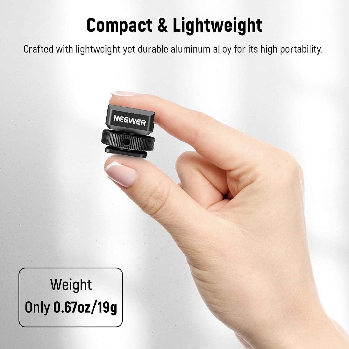 Neewer 10103114 Cold Shoe Mic Mount Adapters 2-Pack