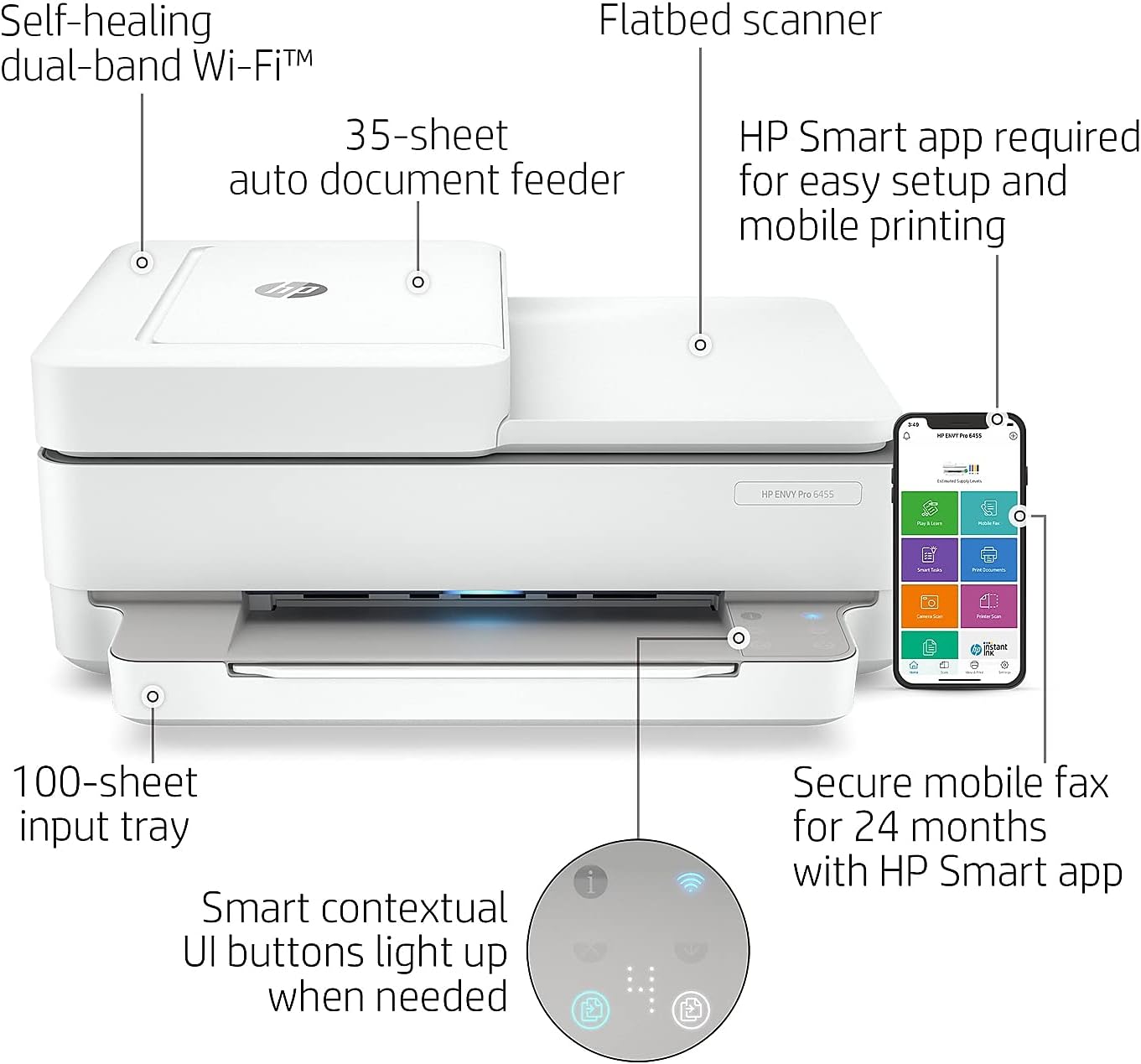 HP ENVY Pro 6455 Wireless All-in-One Printer