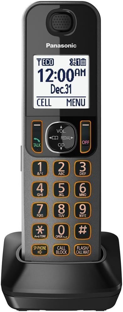 Panasonic KX-TGFA30M Extra Cordless Phone Handset Silver Renewed