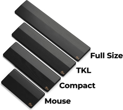 Glorious GV-87-DARK Wooden Wrist Rest - Tenkeyless (TKL) Onyx Black
